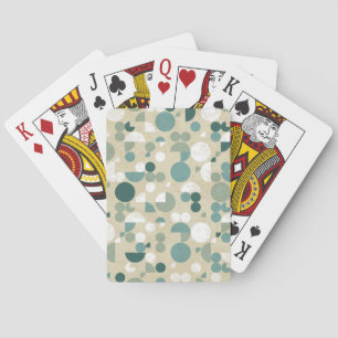Abstract retro pattern playing cards