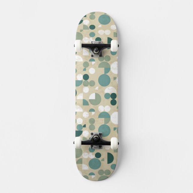 Abstract retro pattern skateboard (Front)