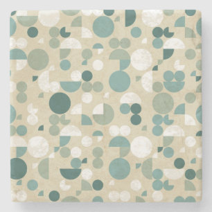 Abstract retro pattern stone coaster