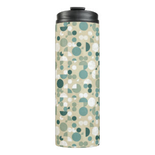 Abstract retro pattern thermal tumbler