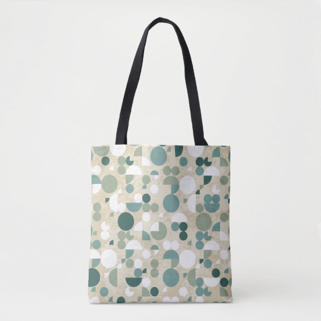 Abstract retro pattern tote bag (Front)