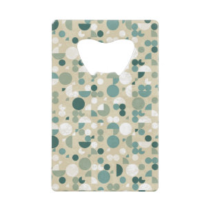 Abstract retro pattern wallet bottle opener