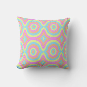 Abstract Retro Stylish Colourful Throw Pillow