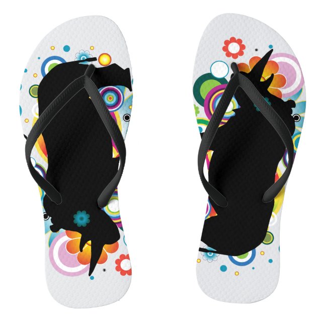 Abstract Rhino Flip Flops (Footbed)