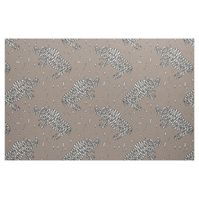Abstract Rhinoceroses Fabric (Fat Quarter)