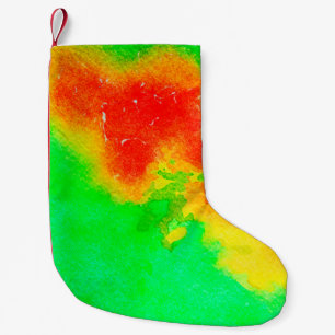 Abstract rich texture artwork. Creative patternabs Small Christmas Stocking