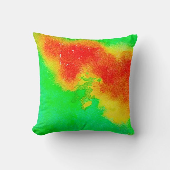 Abstract rich texture artwork. Creative patternabs Throw Pillow (Front)