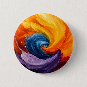 Abstract Ripples 2 Inch Round Button