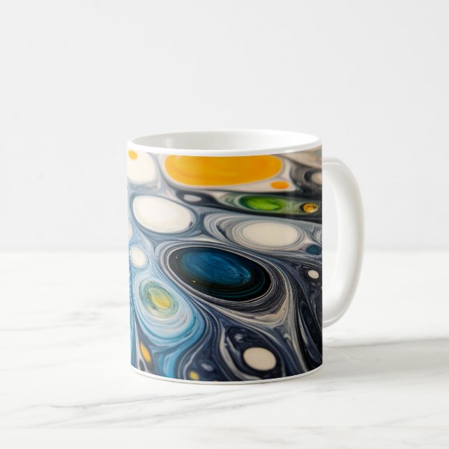 Abstract Ripples Coffee Mug (Front Right)