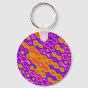 Abstract Ripples Keychain