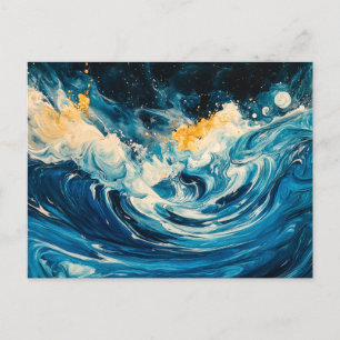 Abstract Ripples Postcard