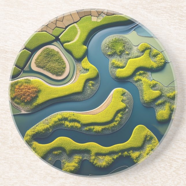 Abstract River Estuary Coaster (Front)