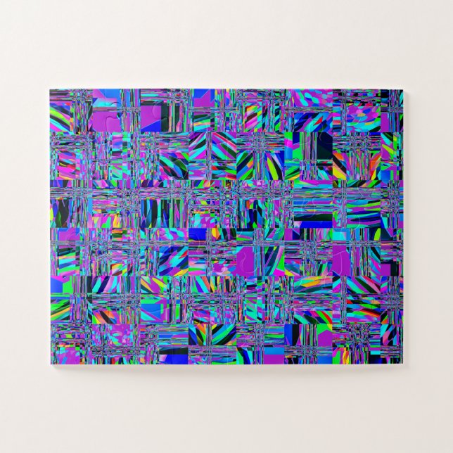 Abstract Rock Pile Pattern Colourful Oversized Jigsaw Puzzle (Horizontal)