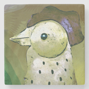 Abstract Rooster 1 Stone Coaster