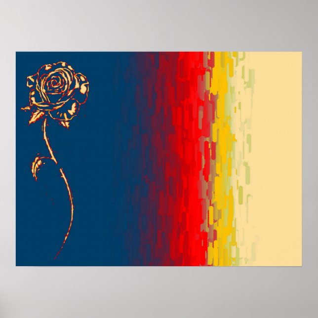 Abstract Rose Canvas Print (Front)