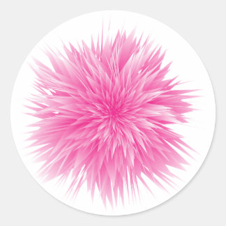 Abstract Rose Classic Round Sticker