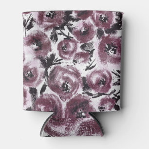 Abstract rose fabric, diverse textures. can cooler