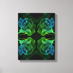 Abstract Rose Fantasy Flower Canvas Print