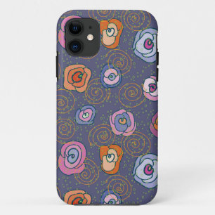 Abstract rose field pattern iPhone 11 case