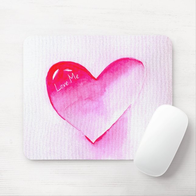 Abstract rose flower pop art mouse pad (With Mouse)