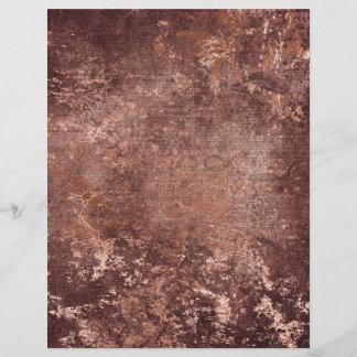 Abstract Rose Gold Textures Scrapbook Paper Sheet