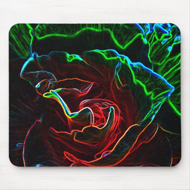 Abstract Rose mousepad (Front)