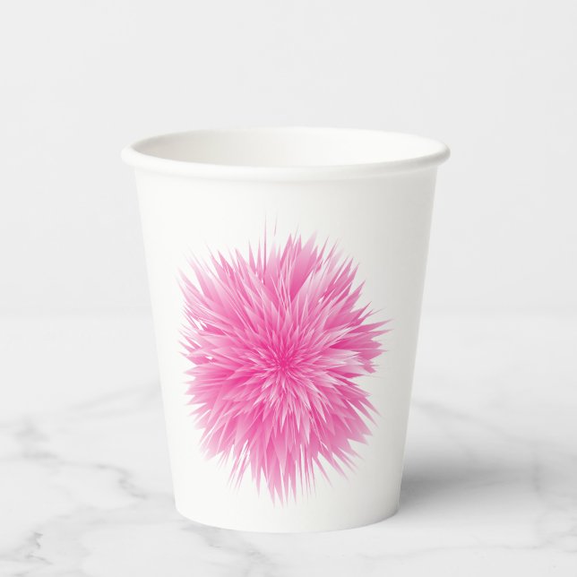 Abstract Rose Paper Cups (Front)