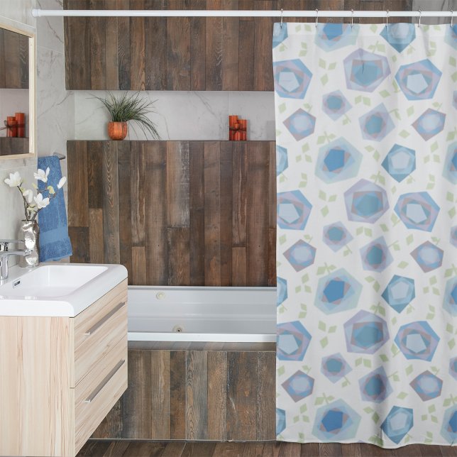 Abstract Rose Pattern Shower Curtain (Creator Uploaded)