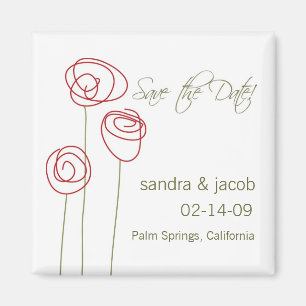 Abstract Roses- Personalize it! Magnet