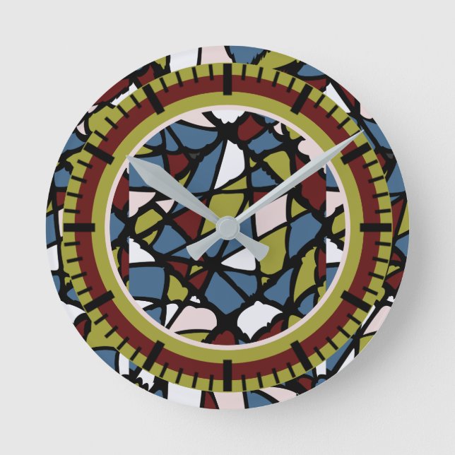 Abstract Round Clock (Front)