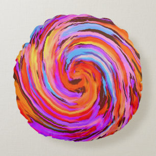 Abstract Round Pillow