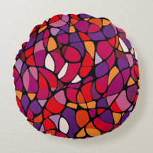 Abstract Round Pillow