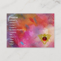 ABSTRACT RUBY,bright red blue pink