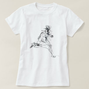 Abstract Runner Sketch T-Shirt