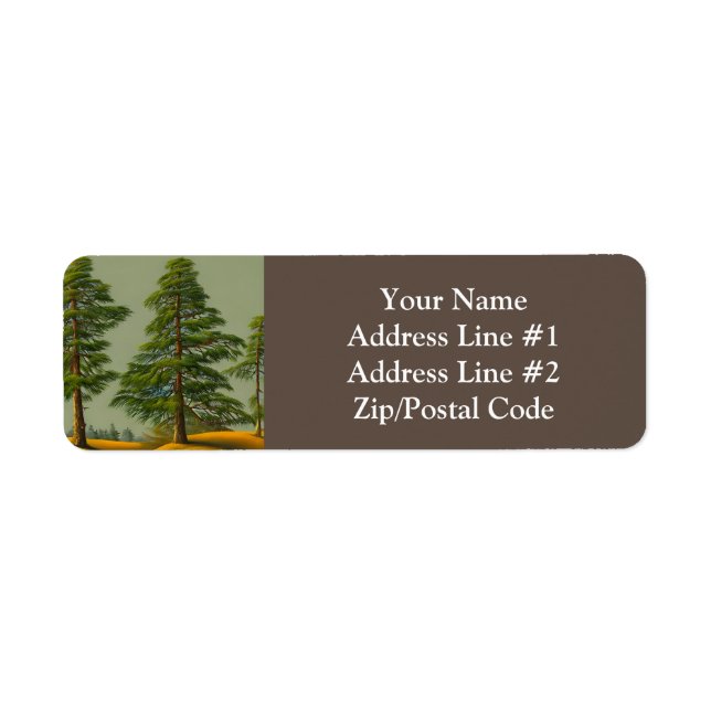 Abstract Rustic Northern Pine (Front)
