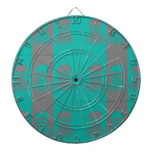 Abstract Sailor Skull Metal Cage Dartboard