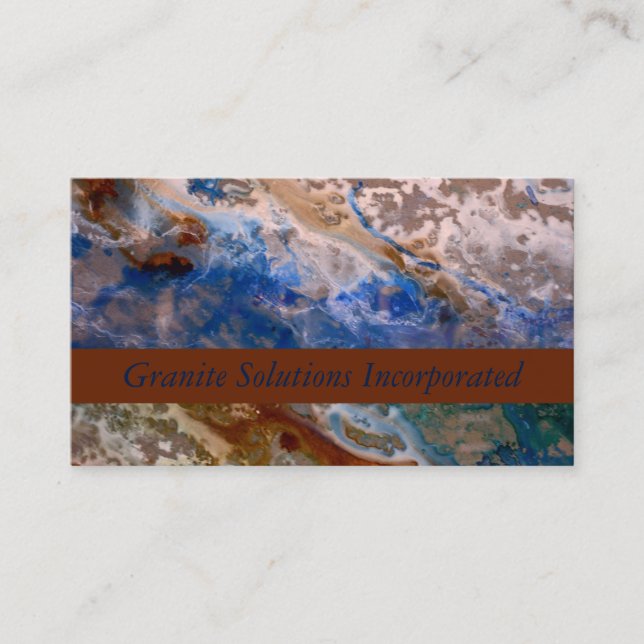 Abstract sandy beach pattern water foam pattern  business card (Front)