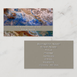 Abstract sandy beach pattern water foam pattern  business card
