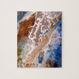 Abstract sandy beach pattern water foam pattern  jigsaw puzzle