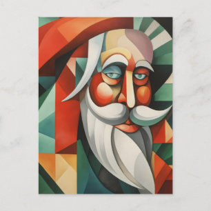 Abstract Santa Claus Postcard
