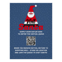Abstract Santa, Visit Santa, QR Code Queue