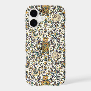 Abstract Scandinavian Bear Hedgehog iPhone Cases