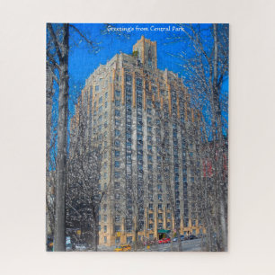 Abstract Scene . Central Park New York. Jigsaw Puz Jigsaw Puzzle