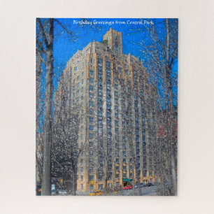 Abstract Scene . Central Park New York. Jigsaw Puz Jigsaw Puzzle