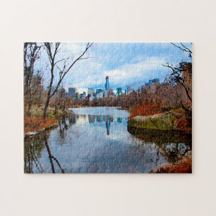 Abstract Scene . Central Park New York. Jigsaw Puzzle