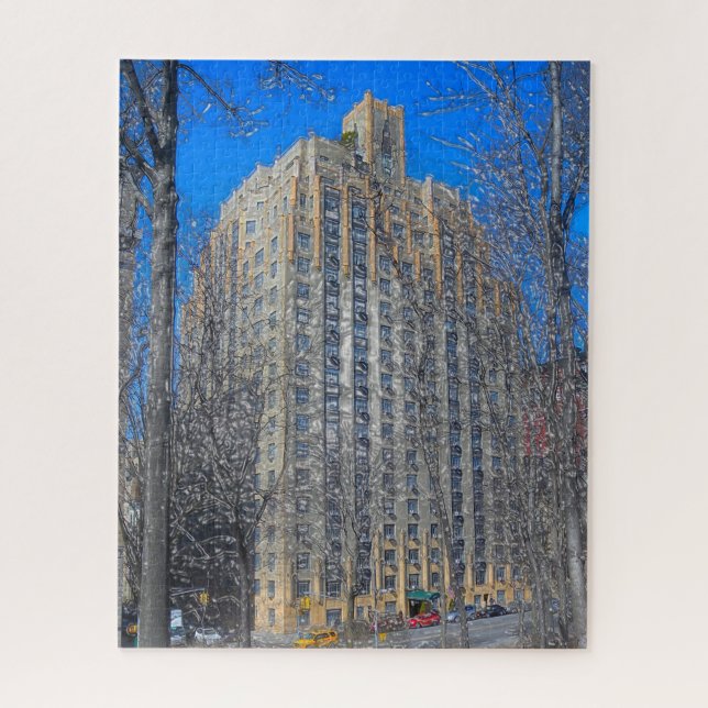 Abstract Scene . Central Park New York. Jigsaw Puzzle (Vertical)