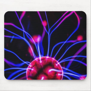 Abstract Science Plasma Ball Lamp Mouspad Mouse Pad