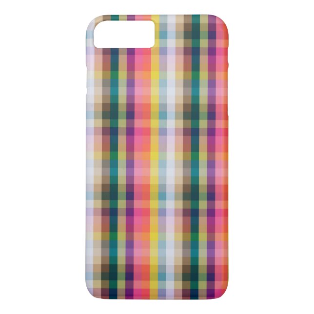 Abstract Scottish Plaid Case-Mate iPhone Case (Back)