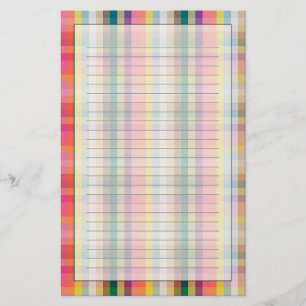 Abstract Scottish Plaid Stationery