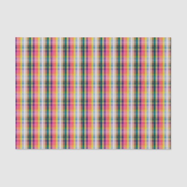 Abstract Scottish Plaid Tissue Paper (Front)